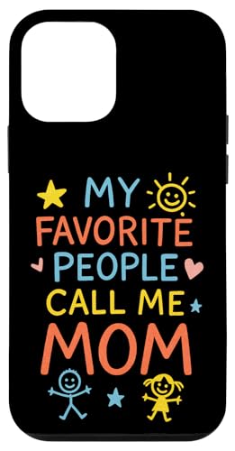 Fröhliche Kritzeleien zum Muttertag Meine Lieblingsleute nennen mich Mama Hülle für iPhone 12 mini von Mamalina Studios
