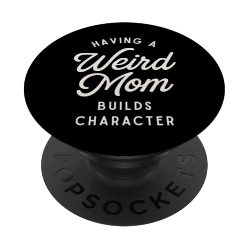 Lustiger Muttertag mit einer seltsamen Mutter baut Charakter PopSockets Klebender PopGrip von Mamalina Studios