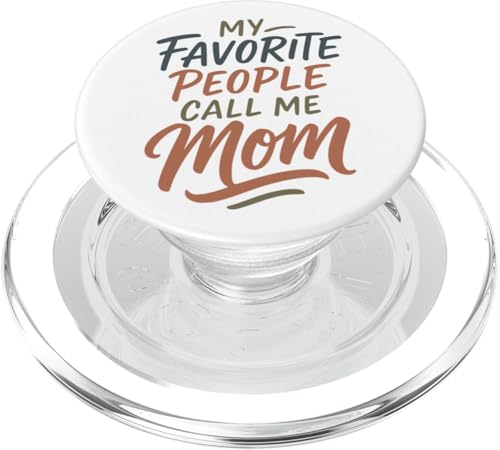 Meine Lieblingsleute nennen mich Mama Herzerwärmender Muttertag PopSockets PopGrip für MagSafe von Mamalina Studios