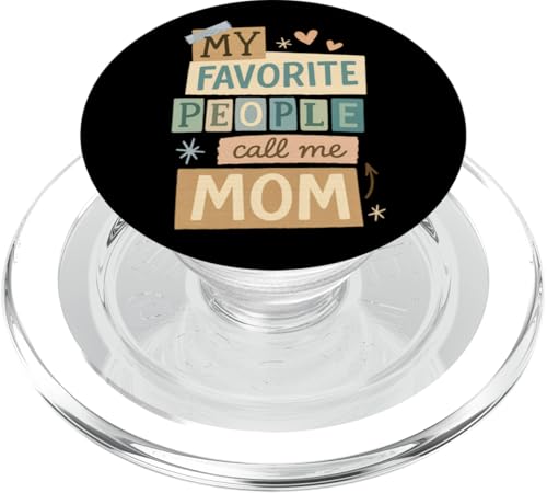 Meine Lieblingsleute nennen mich Mama Proud Moms Muttertag PopSockets PopGrip für MagSafe von Mamalina Studios