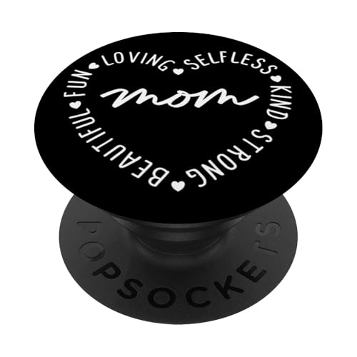 Muttertagszitat "Mom Heart Loving Kind Strong Mother" PopSockets Klebender PopGrip Muttertagszitat "Mom Heart Loving Kind Strong Mother" PopSockets Klebender PopGrip von Mamalina Studios