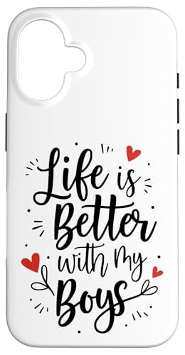 Zitat zum Muttertag für die Mutter von Jungen Hülle für iPhone 16 Zitat zum Muttertag für die Mutter von Jungen Hülle für iPhone 16 von Mamalina Studios