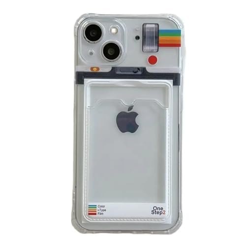 Schutzhülle für iPhone 16 Pro Max, Kartenfächer, ultradünn, transparent, niedlicher Fotorahmen, flexibel, weiches Silikon, Schutzhülle (für iPhone 16 Pro Max) von Mamarmot
