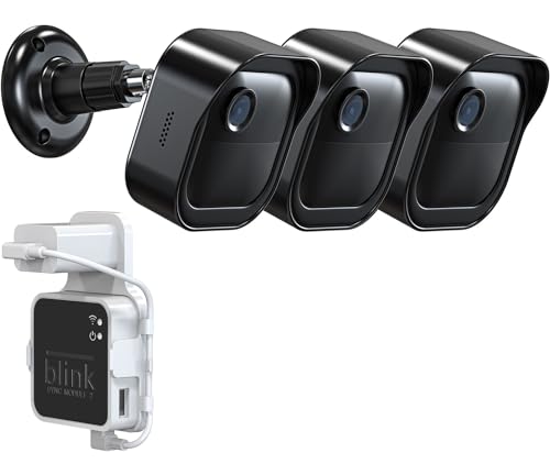 Blink Outdoor 4 Kamera-Wandhalterung, wetterfestes Schutzgehäuse und um 360° verstellbare Halterung mit Blink Sync Modul 2 Halterung für 4. und 3. Generation – Blinkkamera nicht im Lieferumfang von Mamerry