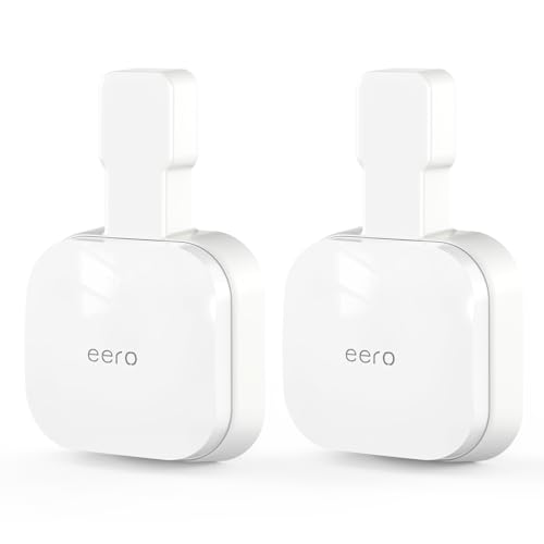 Steckdosen-Wandhalterung für eero 7, Standhalterung, kompatibel mit eero 7 Dual-Band Mesh Wi-Fi 7 Router-Extender, keine Kabelsalat, platzsparend, 2 Stück Steckdosen-Wandhalterung für eero 7, Standhalterung, kompatibel mit eero 7 Dual-Band Mesh Wi-Fi 7 Router-Extender, keine Kabelsalat, platzsparend, 2 Stück von Mamerry