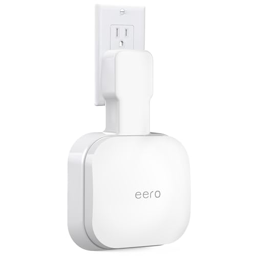 Wandhalterung für eero Pro 6e/Pro 6, Keine Kabelsalat, platzsparend, Steckdosen-Wandständer, kompatibel mit eero Pro 6e/Pro 6 Mesh Wi-Fi System Extender Router (1 Pack) von Mamerry