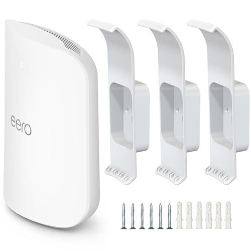 eero Max 7 Wandhalterung, Wandhalterungen, ABS-Router-Halter, kompatibel mit eero Max 7 Extender, platzsparend, 3 Stück eero Max 7 Wandhalterung, Wandhalterungen, ABS-Router-Halter, kompatibel mit eero Max 7 Extender, platzsparend, 3 Stück von Mamerry
