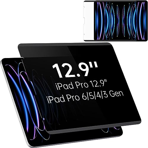 Magnetischer Displayschutz für iPad Pro 12,9 Zoll, abnehmbarer Blickschutzfilter, Anti-Spy/Anti-Spy/Anti-Spy-Bildschirmschutzfolie für iPad 6. 5. 4. 3. Generation (2022/2021/2020/2018) von Mamol