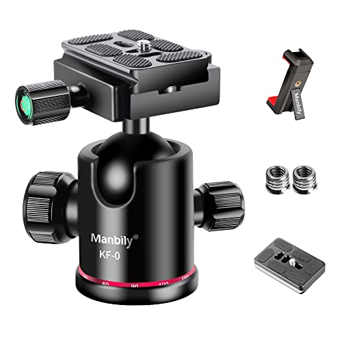 Manbily Kamera Kugelkopf 36mm 360° Drehbar, Stativkopf Photography mit Schnellwechselplatte und Wasserwaage, Metall Aluminium, Geeignet für Stativ, DSLR, Camcorder, Einbeinstativ, Max Belastung 8KG Manbily Kamera Kugelkopf 36mm 360° Drehbar, Stativkopf Photography mit Schnellwechselplatte und Wasserwaage, Metall Aluminium, Geeignet für Stativ, DSLR, Camcorder, Einbeinstativ, Max Belastung 8KG von Manbily