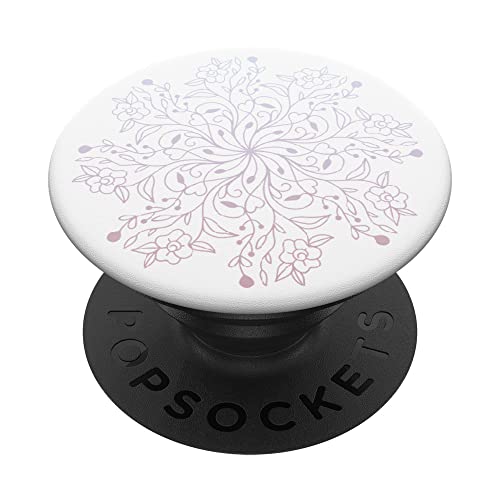 Mandala-Griff mit weißem hellviolettem Ombré- PopSockets mit austauschbarem PopGrip Mandala-Griff mit weißem hellviolettem Ombré- PopSockets mit austauschbarem PopGrip von Mandala Flower Art Designs