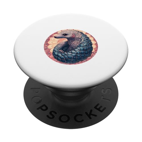 Aufwendiges, schönes Pangolin-Mandala – einzigartige Tierwelt PopSockets Klebender PopGrip von Mandanimals Gear
