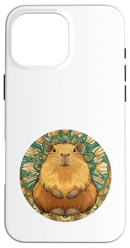 Capybara Mandala Logo Design - Einzigartige Tier Mandala Kunst Hülle für iPhone 16 Pro Max Capybara Mandala Logo Design - Einzigartige Tier Mandala Kunst Hülle für iPhone 16 Pro Max von Mandanimals Gear