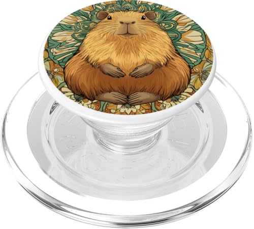 Capybara Mandala Logo Design - Einzigartige Tier Mandala Kunst PopSockets PopGrip für MagSafe Capybara Mandala Logo Design - Einzigartige Tier Mandala Kunst PopSockets PopGrip für MagSafe von Mandanimals Gear
