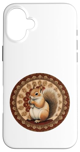 Eichhörnchen Mandala Art Einzigartiges Tierdesign Hülle für iPhone 16 Plus Eichhörnchen Mandala Art Einzigartiges Tierdesign Hülle für iPhone 16 Plus von Mandanimals Gear