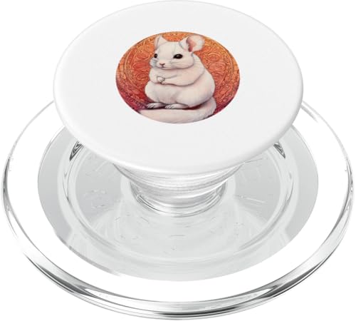 Entzückendes Chinchilla Mandala Design - Süße Illustration PopSockets PopGrip für MagSafe von Mandanimals Gear