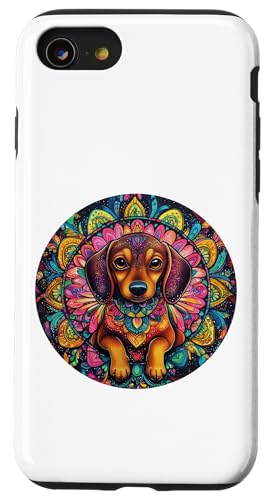 Glorious Majestic Cute Adorable Dackel Weiner Dog Mandala Hülle für iPhone SE (2020) / 7 / 8 von Mandanimals Gear