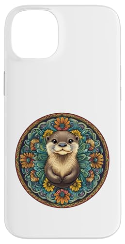 Niedlicher bezaubernder Otter mit Mandala Hülle für iPhone 14 Plus von Mandanimals Gear
