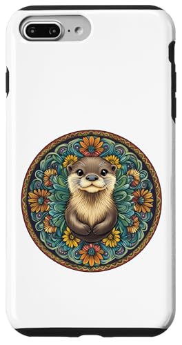 Niedlicher bezaubernder Otter mit Mandala Hülle für iPhone 7 Plus/8 Plus von Mandanimals Gear