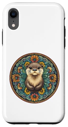 Niedlicher bezaubernder Otter mit Mandala Hülle für iPhone XR von Mandanimals Gear