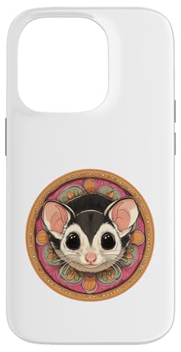 Niedliches, bezauberndes Mandala-Zuckergleiter Hülle für iPhone 14 Pro von Mandanimals Gear