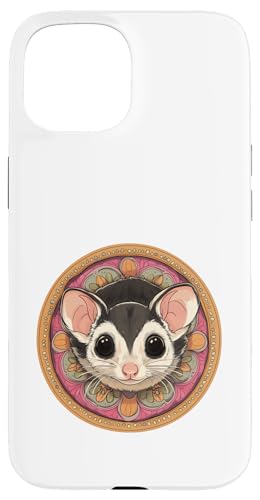 Niedliches, bezauberndes Mandala-Zuckergleiter Hülle für iPhone 15 von Mandanimals Gear