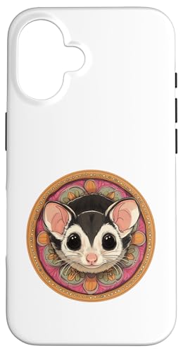Niedliches, bezauberndes Mandala-Zuckergleiter Hülle für iPhone 16 von Mandanimals Gear