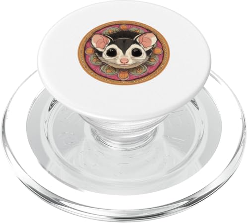 Niedliches, bezauberndes Mandala-Zuckergleiter PopSockets PopGrip für MagSafe von Mandanimals Gear