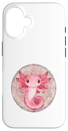 Niedliches Larval Axolotl Design Entzückendes Axolotl Fan Art Mandala Hülle für iPhone 16 von Mandanimals Gear