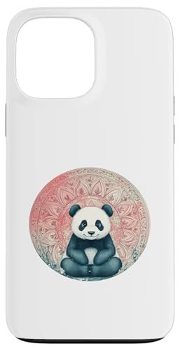 Niedliches Panda Mandala Design Natur Tier Hülle für iPhone 13 Pro Max von Mandanimals Gear