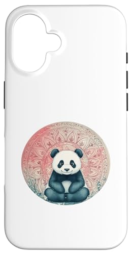 Niedliches Panda Mandala Design Natur Tier Hülle für iPhone 16 von Mandanimals Gear