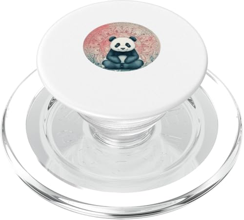Niedliches Panda Mandala Design Natur Tier PopSockets PopGrip für MagSafe von Mandanimals Gear