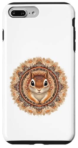 Niedliches Streifenhörnchen-Mandala Hülle für iPhone 7 Plus/8 Plus von Mandanimals Gear