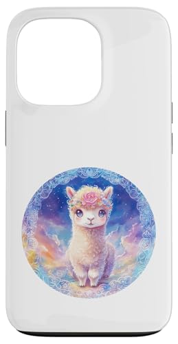 Niedliches bezauberndes Alpaka-Mandala - skurriles & aufwendiges Design Hülle für iPhone 13 Pro von Mandanimals Gear
