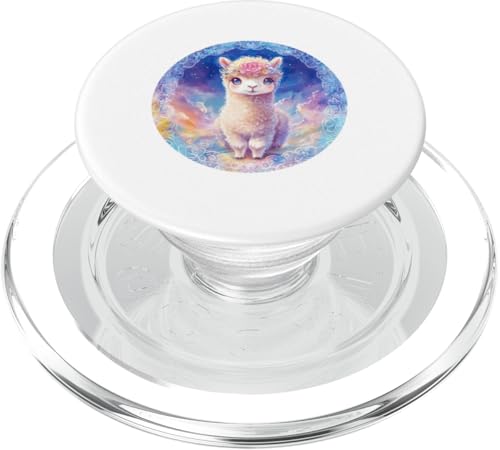 Niedliches bezauberndes Alpaka-Mandala - skurriles & aufwendiges Design PopSockets PopGrip für MagSafe von Mandanimals Gear
