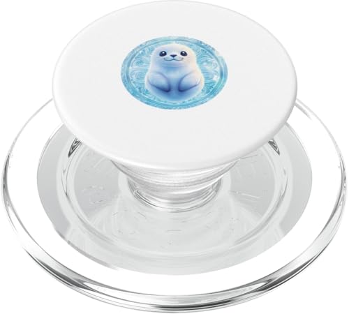 Süßes Robben-Mandala - Entzückendes Siegel in einem schönen Mandala PopSockets PopGrip für MagSafe von Mandanimals Gear