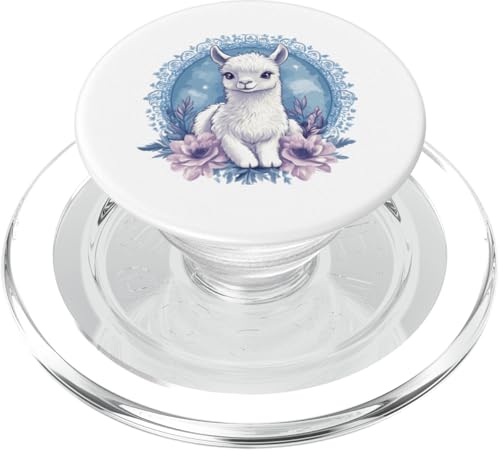 Süßes entzückendes Baby-Lama PopSockets PopGrip für MagSafe von Mandanimals Gear