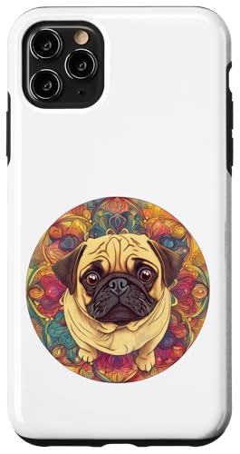 Wunderschöner, süßer, bezaubernder Mops und Mandala Hülle für iPhone 11 Pro Max von Mandanimals Gear