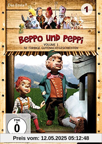 Augsburger Puppenkiste - Beppo und Peppi, Vol. 1 / 50 farbige Gutenachtgeschichten des Klassikers [2 DVDs] von Manfred Jenning