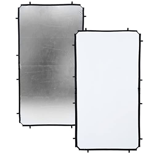 Manfrotto, Reflektor von Skylite-Rapid, Medium, mit Stoff, 1,1 x 2 m, Silberfarben/Weiß, LL LR81231R Manfrotto, Reflektor von Skylite-Rapid, Medium, mit Stoff, 1,1 x 2 m, Silberfarben/Weiß, LL LR81231R von Manfrotto