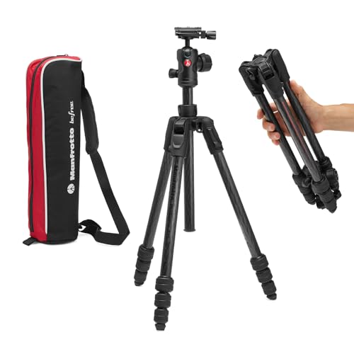 Manfrotto Befree Advanced AS, Kamerastativ, Drehverschluss, kompatibel mit Arca-Swiss, tragbares, kompaktes Reisestativ-Set, Kugelkopf, Carbon-Stativ für DSLR, spiegellose Kameras, Kamerazubehör Manfrotto Befree Advanced AS, Kamerastativ, Drehverschluss, kompatibel mit Arca-Swiss, tragbares, kompaktes Reisestativ-Set, Kugelkopf, Carbon-Stativ für DSLR, spiegellose Kameras, Kamerazubehör von Manfrotto