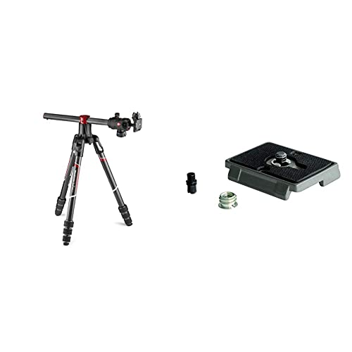 Manfrotto Befree GT XPRO Carbon: Stativ mit Kugelkopf 496 MKBFRC4GTXP-BH & 200PL, Schnellwechselplatte mit 1/4 Zoll Schraube, kompatibel mit DSLR, kompakte Systemkamera, spiegellos, Mehrfarbig Manfrotto Befree GT XPRO Carbon: Stativ mit Kugelkopf 496 MKBFRC4GTXP-BH & 200PL, Schnellwechselplatte mit 1/4 Zoll Schraube, kompatibel mit DSLR, kompakte Systemkamera, spiegellos, Mehrfarbig von Manfrotto