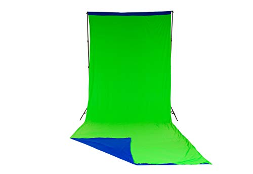 Manfrotto Chromakey Textilhintergrund Grün/Blau 300X700cm m. Schlaufe von Manfrotto