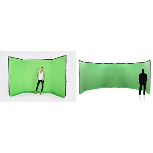 Manfrotto LL lb7622 4 m Panorama Hintergrund Cover Chromakey Grün & Panoramic Background Connection Kit 2.3m Chroma Key Green von Manfrotto