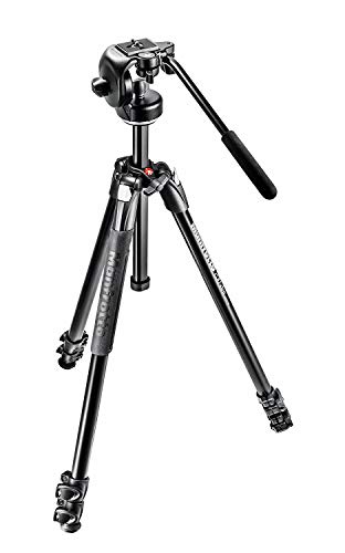 Manfrotto MK290XTA3-2W 290 Xtra Kit Alu-Stativ mit 3 Segmenten und 2-Wege-Neiger schwarz von Manfrotto