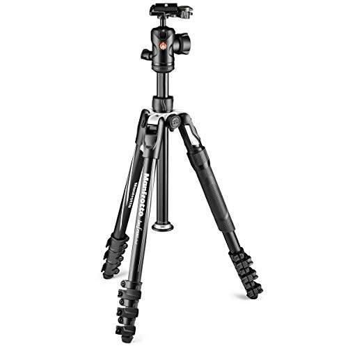 Manfrotto MKBFRLA4B-BHM Befree Advanced 2N1 Reisestativ mit Einbeinstativ, Hebelschloss, Stativtasche, Platte und Kugelkopf inklusive für Canon, Nikon, Sony, DSLR, CSC, spiegellos, bis 8 kg, Aluminium von Manfrotto