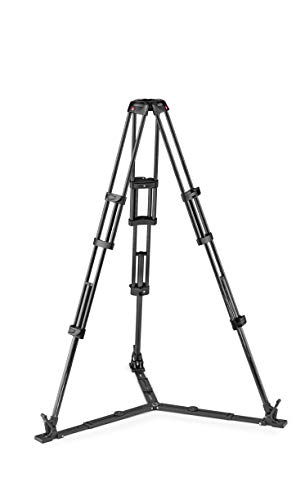 Manfrotto MVTTWINGC Doppelrohr Carbon-Videostativ (mit Bodenspinne und 75mm bzw. 100mm Halbschale für Videoköpfe) von Manfrotto