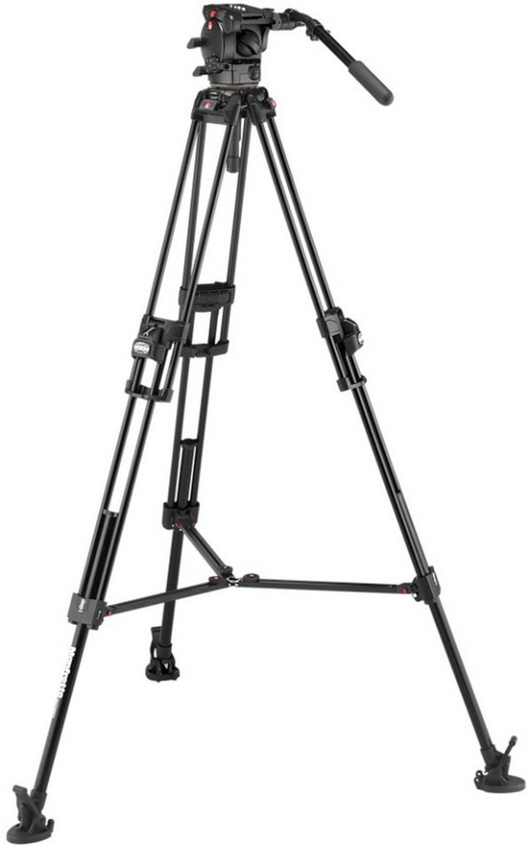 Manfrotto Videokopf 526 Pro mit Stativ 645 Fast Twin Alu Stativhalterung Manfrotto Videokopf 526 Pro mit Stativ 645 Fast Twin Alu Stativhalterung von Manfrotto