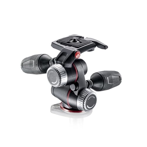 Manfrotto X-Pro 3-Wege-Neiger, für Kamerastative, Kugelkopf, Kamera-Stabilisator, Fotozubehör für Content Creation, Professionelle Fotografie von Manfrotto