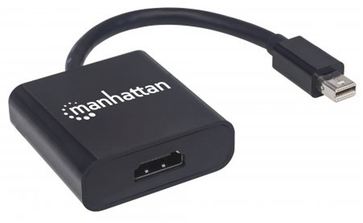 Aktiver Mini-DP > HDMI-Adapter 4K schwarz Aktiver Mini-DP > HDMI-Adapter 4K schwarz von Manhattan