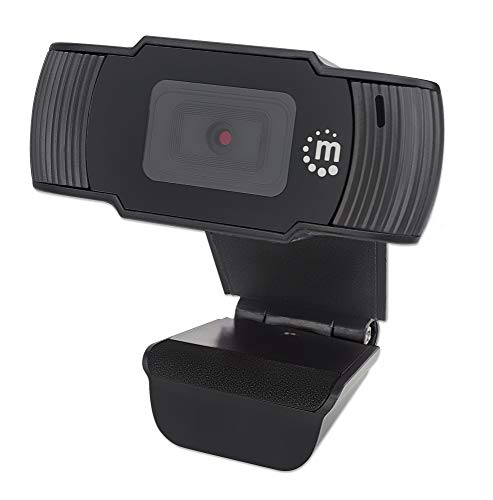 AnkePower 1080P mit Mikrofon, USB 2.0 Plug und Play für Laptop, PC, Desktop4672 von Manhattan